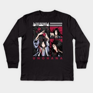 UNOHANA anime Fanart Kids Long Sleeve T-Shirt